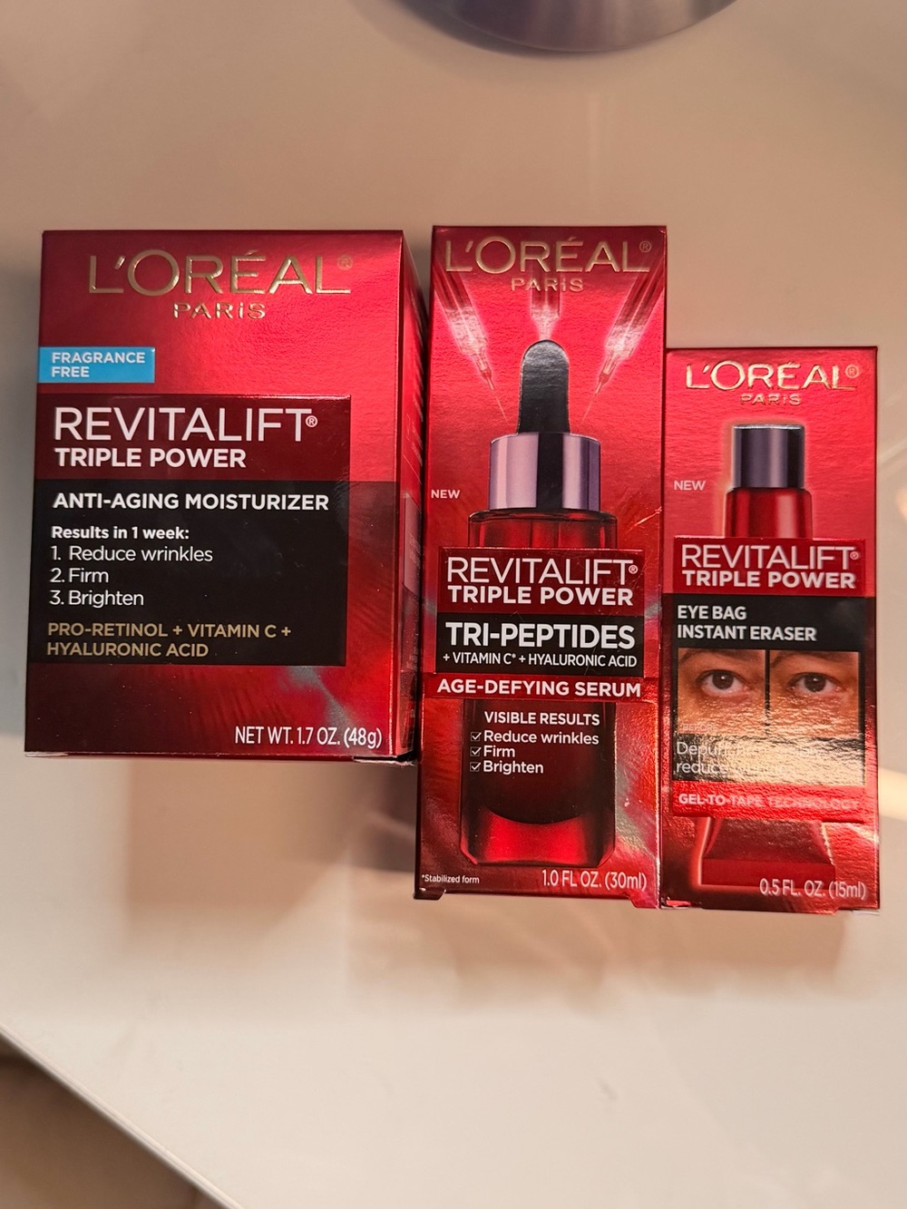 L'Oreal Revitalift Triple Power Skincare Trio